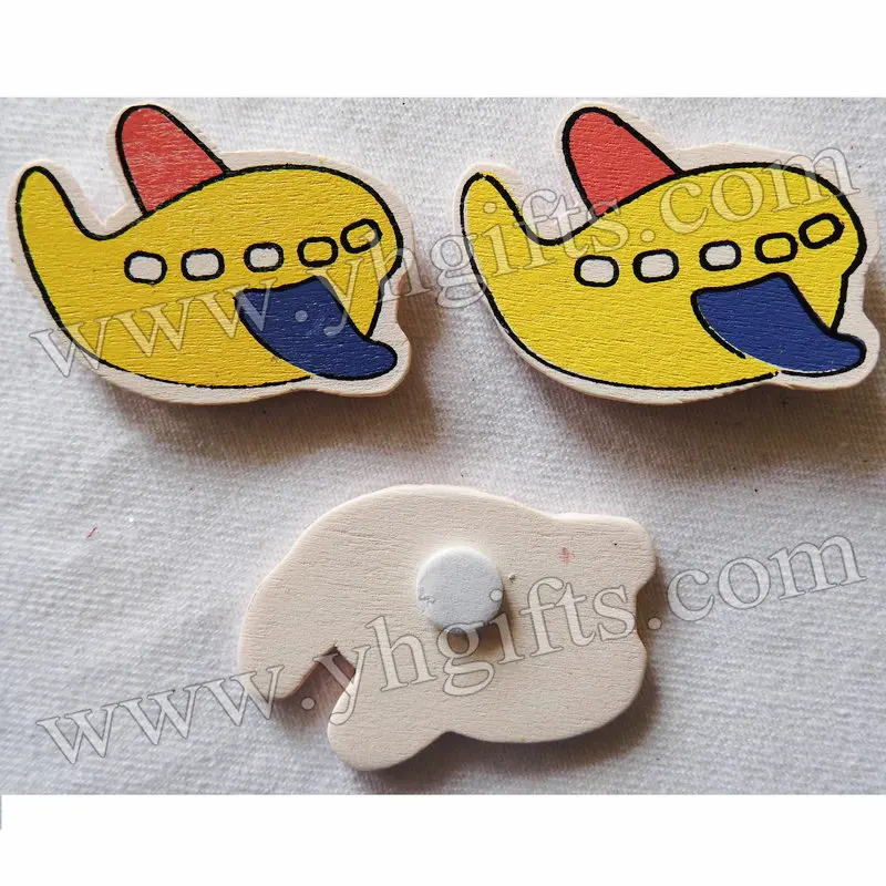 100PCS/LOT.Wood airplane stickers,2.7x3.8cmKids toys,scrapbooking kit