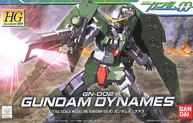 Bandai Gundam 00 HG 1/144 Dyunames GN-002 мобильный костюм набор моделей Аниме Фигурки игрушки для