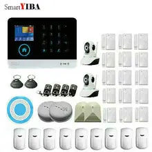 YIBA inteligente WiFi GSM GPRS RFID Serveillance de Vigilância Home Security Sistema de Alarme Casa Sistema de Segurança Sem Fio de Fumaça Sensor