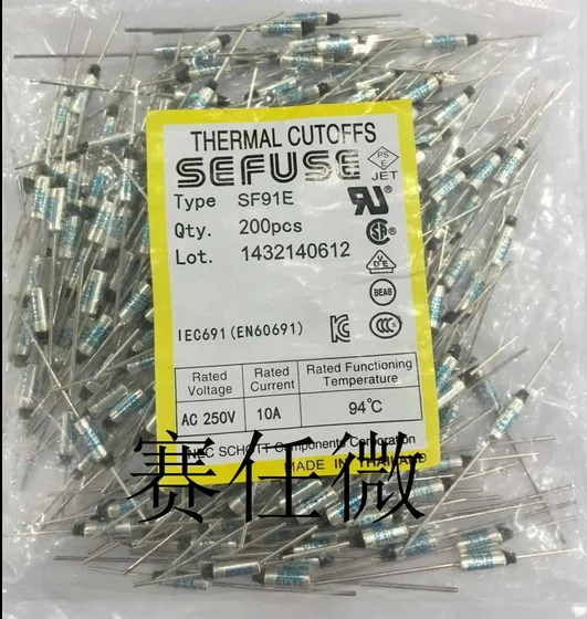 5 шт. SF91E SEFUSE Cutoffs NEC Термопредохранитель 94C 94 градуса 10A 250V Новый|nec thermal fuse|thermal fuse10a