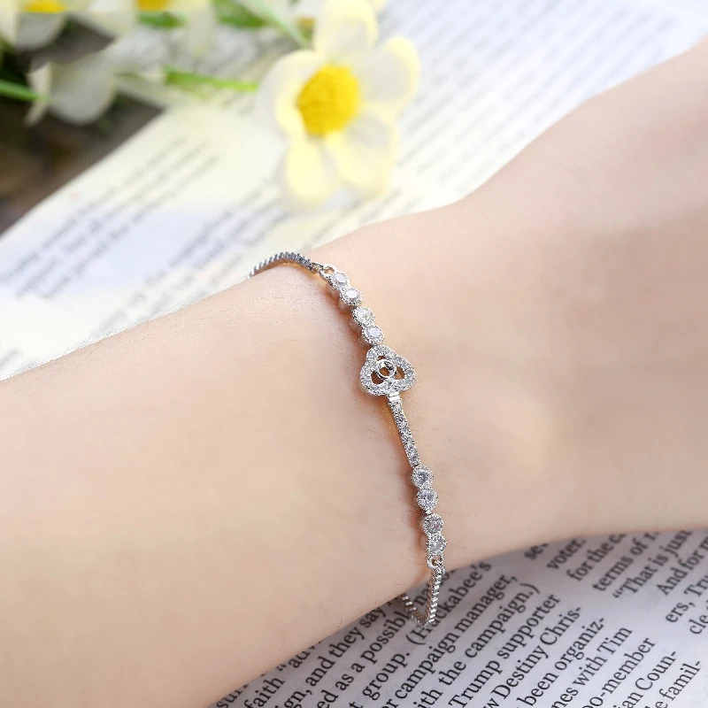 2017 New Female Charm Zircon Bracelet With A Key Shape Bracelets 2017 New Female Charm Zircon Bracelet With A Key Shape Bracelets Woman The Most Por Jewelry Sl028 In From Accessories On