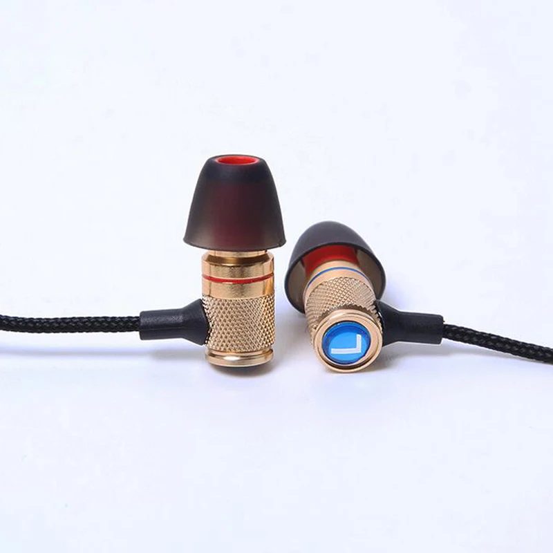 Buy Metal Gold Earphones HIFI Super Bass DJ