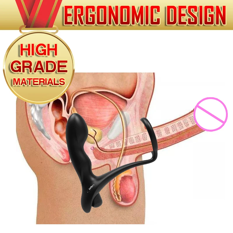High-Grade Silicone Prostate Massage Anal Dildo Vibrator With Penis Masturbator Strapon Anus Butt Adult Sex Toy for Men |