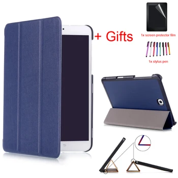 

PU Leather Auto Wake/Sleep Case for Samsung Galaxy Tab S2 8.0 T710 T719 SM-T715 8inch Tablet Stand Funda Cover +Film+Pen
