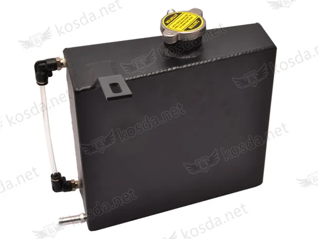 2JZ Aluminum Coolant Overflow Tank Black 3
