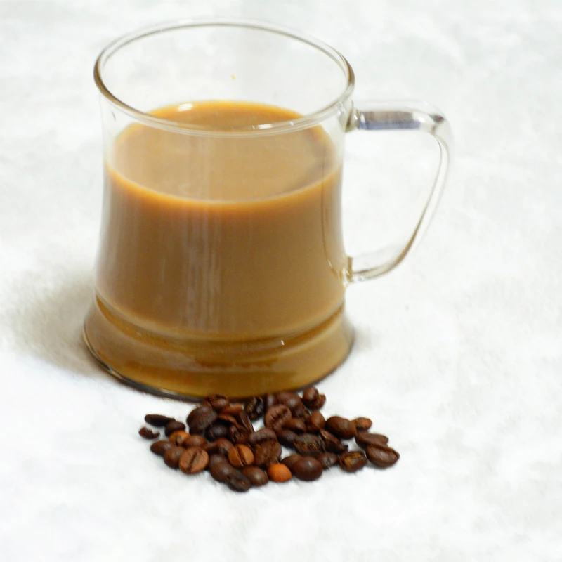 350ml thick glass milk mug European style single glass cup coffee cup cup high temperature