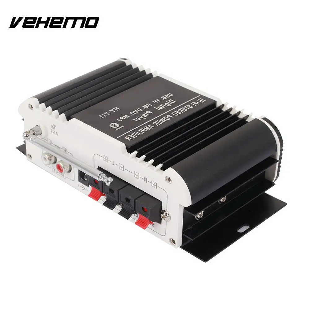 

Infrared Remote Control Smart Portable Bluetooth Power Amplifier Radio HI-FI FM Stereo Bluetooth Audio Amplifier Car USB