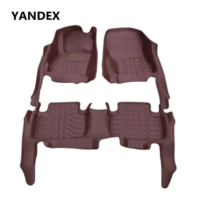 Soft rubber floor mats 3D car styling for Mitsubishi Outlander 5seats