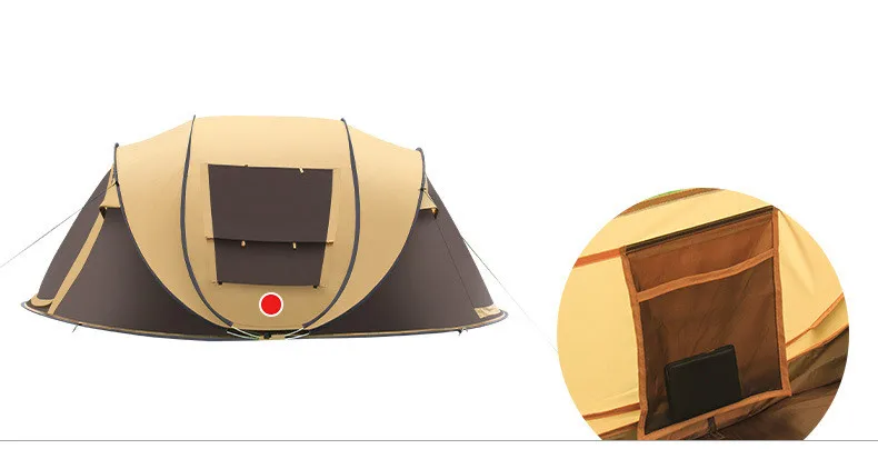 Наружные автоматические палатки для 3-4 человек, скоростная открытая палатка, всплывающие ветрозащитные водонепроницаемые палатки для кемпинга, большие Семейные палатки