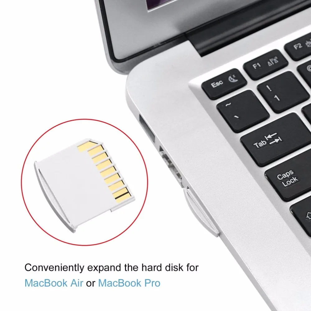 Высокое качество 1 шт. адаптер карты Micro SD TF памяти на короткий SD адаптер для MacBook Air