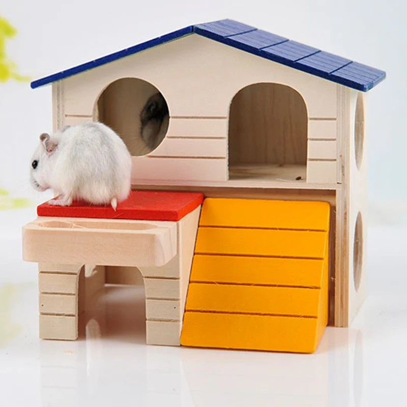 wooden mouse house