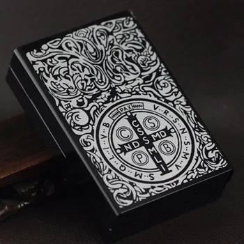 

New Arrival Cigarette Box Metal Storage Box Creative Design Accessories Automatic Cigar Supplies For Conventional Cigarette Gift