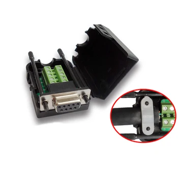 

DB9 Male and Female Solderless Serial Wire Adapters with Housing 485 rs232, COM Adapter Terminals