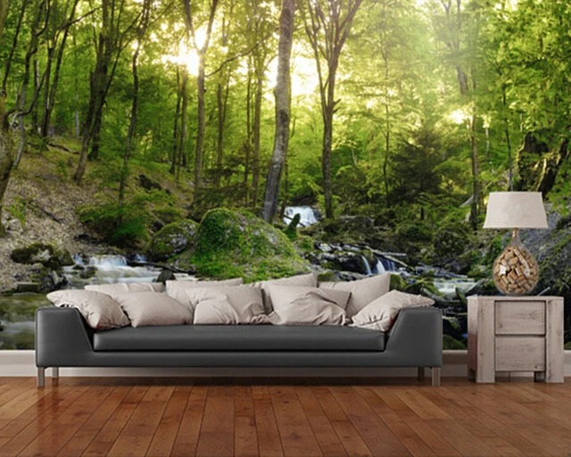 tapeten 3d benutzerdefinierte tapete foto landschaft wald wasserfall fa 1 4 r wohnzimmer schlafzimmer wand wasserdichte pvc papel stein optik tapeten 3d benutzerdefinierte tapete foto landschaft wald wasserfall fa 1 4 r wohnzimmer schlafzimmer wand wasserdichte pvc papel stein optik