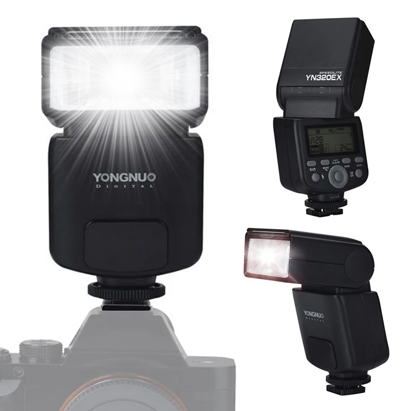 

2019 YongNuo YN320EX High-speed Sync TTL Speedlite Flash for Sony a6000 a7 II III a58 a6500 a6300 a7s Camera