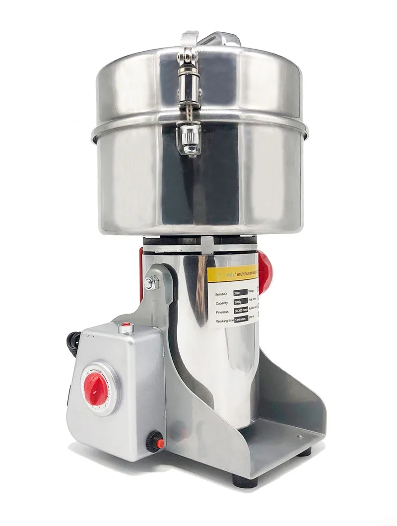 Molinillo de alimentos de gran valor fresadora de acero inoxidable máquina de molienda de polvo pequeño molino de harina eléctrica comercial para el hogar D273 - 3