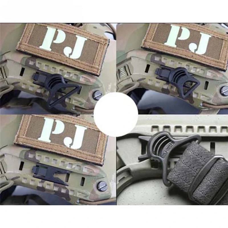 2x Fast Helmet Vision Goggle Buckles Clips Airsoft Tactical Helmet Accessory YJU