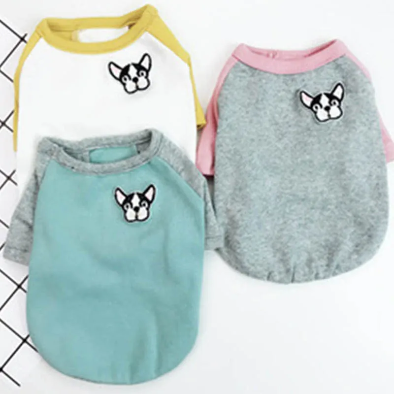 

French Bulldog Dog Clothes Pet Shirt Clothing for Dogs Costume Spring Autumn Pet Clothes Cotton Puppy Dog Costume Ropa De Perro