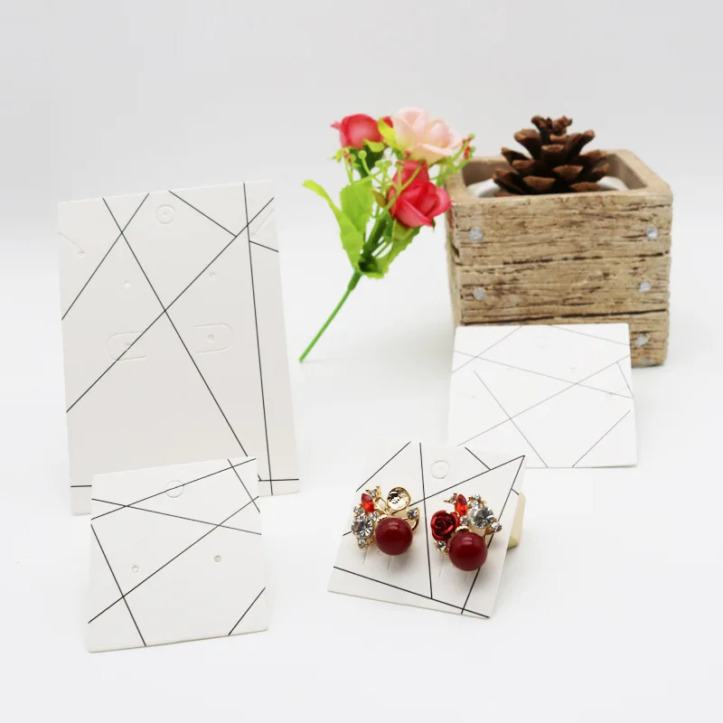 

100pcs/Lot 4 models Jewelry Cards Necklace Bracelet Earring Jewelry Packaging Paper Cards Tags Choker Jewelry Display Cards