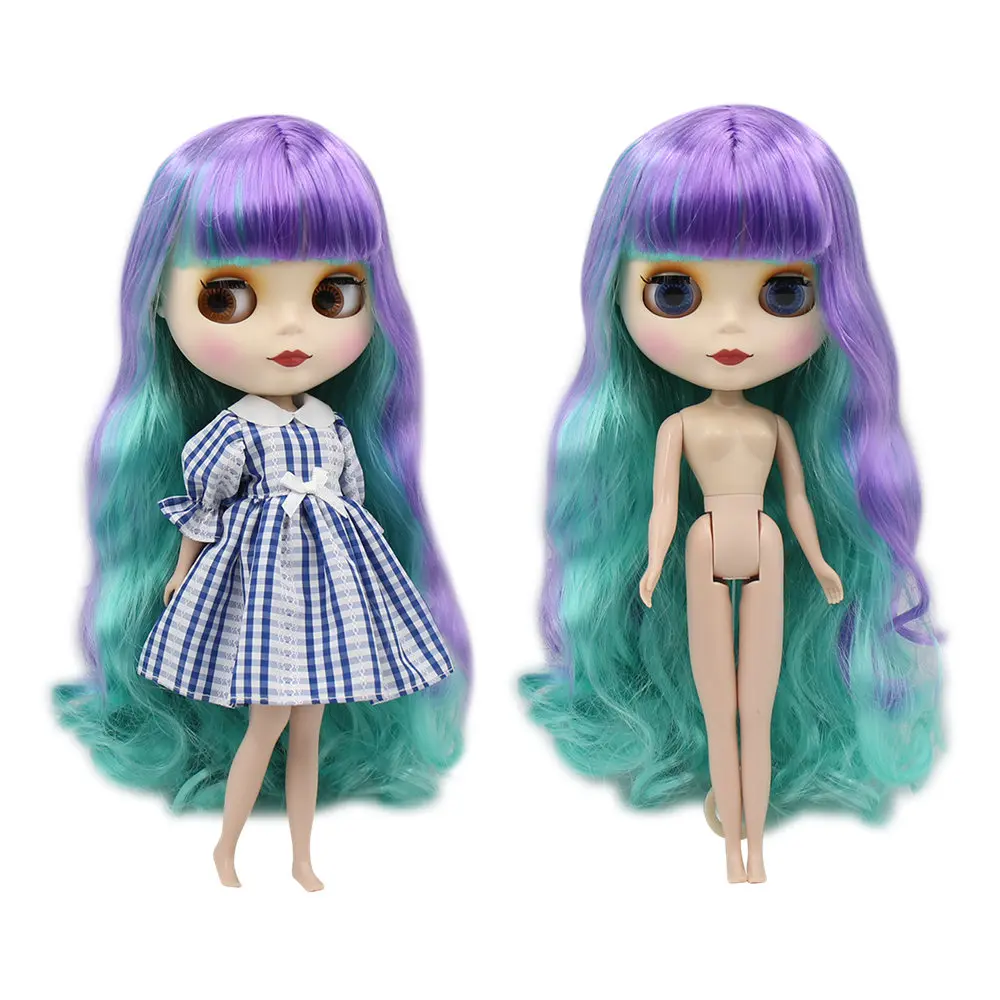 Blyth кукла ледяная фабрика шарнирное тело DIY обнаженные игрушки BJD модные куклы девочка подарок Специальное предложение Горячая Распродажа с лицом оболочки ручной набор A& B