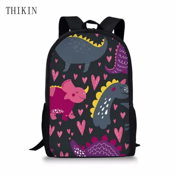 

THIKIN Cool Animation Mini Dinosaur School Bag for Boys Kids Trolley Children Backpacks Girls Kindergarten Orthopedic Back Pack