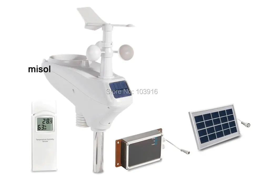 Professional Weather Station Wcdma/gsm, Data Upload To Wunderground