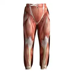 Человека мышцы джоггеры Штаны Для мужчин Для женщин 3D печати брюки осень-зима брюк Повседневное Для женщин Для мужчин Штаны унисекс пот