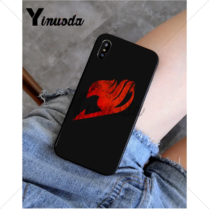 Yinuoda Аниме Манга Фея хвост клиент высокий телефонный чехол для Apple iPhone 8 7 6 6S Plus X XS