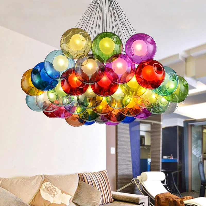 Creative design modern LED color glass chandelier restaurant living room bar LEDG4 ceiling lamp AC110-240V
Creative design modern LED color glass chandelier restaurant living room bar LEDG4 ceiling lamp AC110-240V