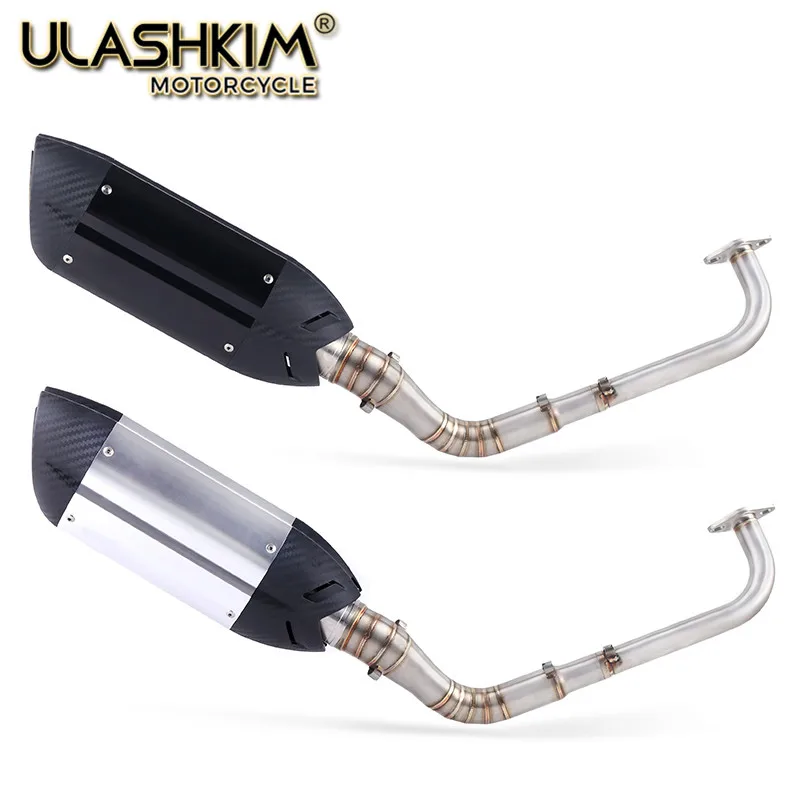 

Modified Front Middle Link Pipe Scooter Exhaust Muffler Escape Full System Slip On For yamaha NMAX155 NMAX 155 2015-2017