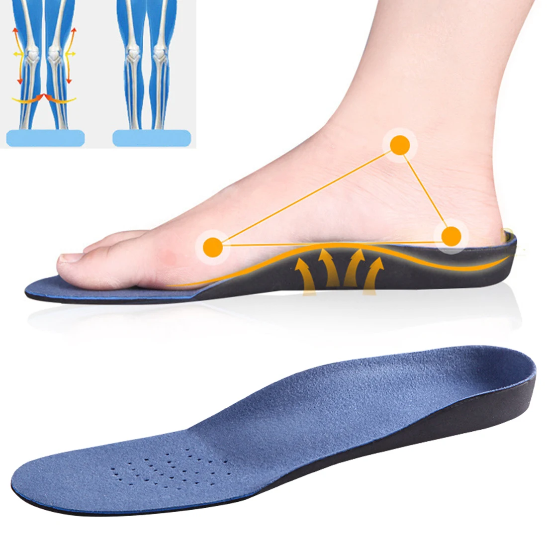 Амортизирующие ортопедические стельки, ортопедическая обувь с поддержкой свода стопы, ортопедические стельки для взрослых мужчин и женщин, забота о ногах, 4 размера