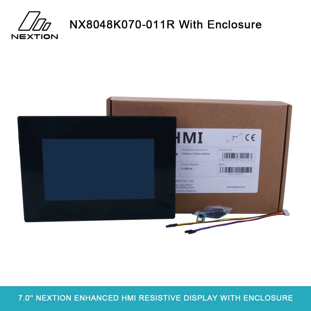 

Nextion Enhanced NX8048K070-011R - 7.0'' Full-color LCD Display HMI Resistive Touch Screen Module Built-in RTC With Enclosure