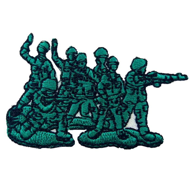 Toy soldier embroidery iron on patches mini military patch applique