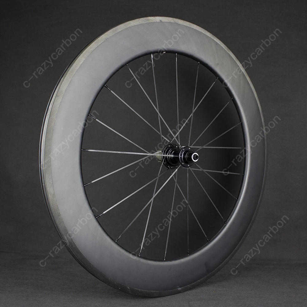 Discount Custom Wheels High End 700c Carbon Wheelset 60mm Clincher Tubeless 700c Road Bike Touring