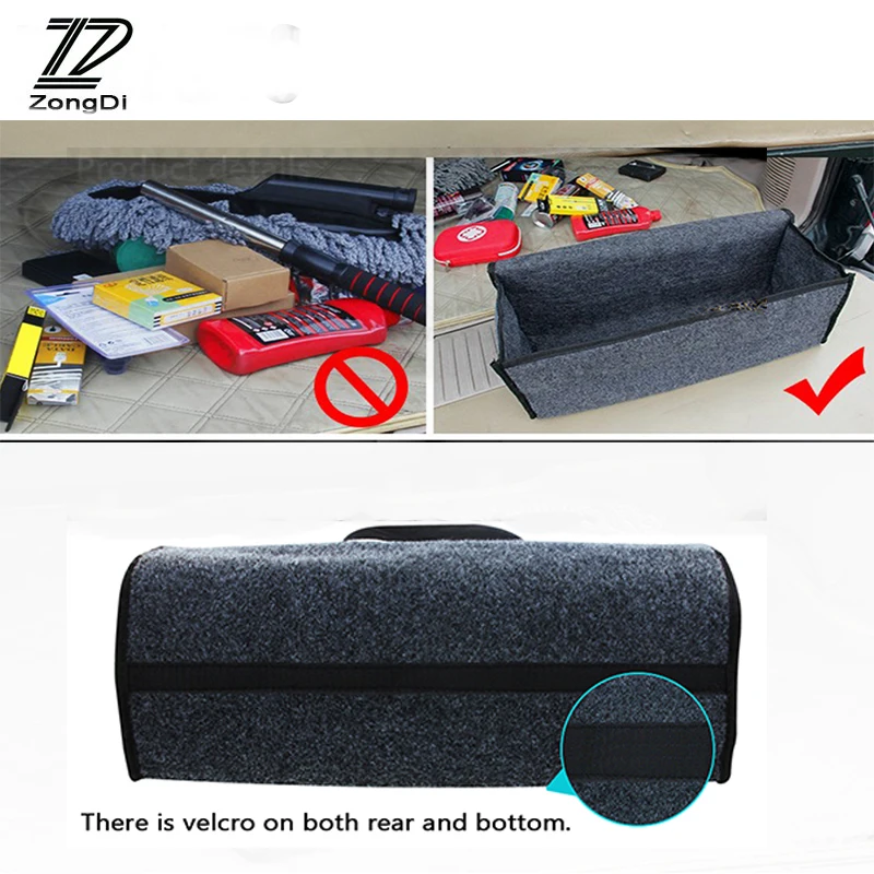 ZD для Renault Megane 2 3 Duster VW Touran Passat B6 Golf 7 T5 T4 Fiat 500 Портативная сумка багажника