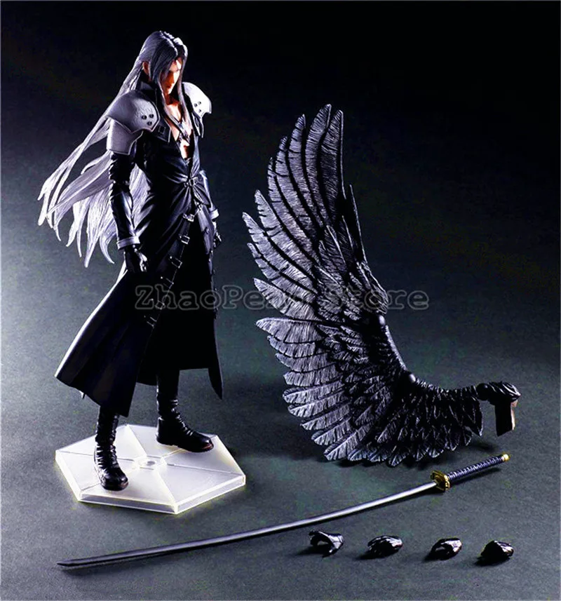 

29 CM PLAY Arts Kai Final Fantasy VII 7 Sephiroth Action Figure PVC Collectible Model Toy B92