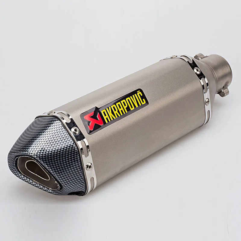 4 Color 51 MM Universal Modificado Escape Silenciador Tubo de Escape Akrapovic Motocicleta Scooter Dirt Bike Moto R6 YZF600 YZF1000 R1 CBR