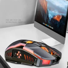 Беспроводная мышь Бесшумная эргономичная, игровая мышь 7 клавиш RGB подсветка 2400 dpi для ноутбука компьютер JFlyer