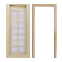 ABWE 1/12 миниатюрный кукольный домик деревянная кукла миниатюрная мебель модель DIY 14 Обычная Неокрашенная