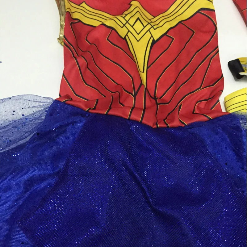 Purim Deluxe Wonder Woman Costume Cosplay Halloween Superhero Girls Child Dawn Of Justice Princess Diana Dress Up Suit (12)