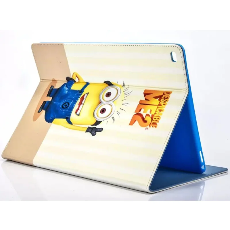 

Fashion Cartoon Holder Case for apple iPad Air 2 9.7"inch,TPU+PU Smart Cover for iPad Air 2 Case for iPad 6 Cover funda+Stylus
