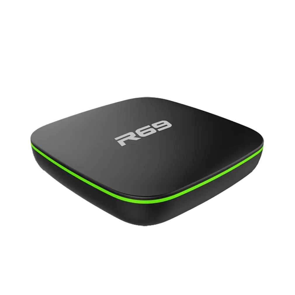 Маленький размер R69 для Android 7,1 Smart tv Box H3 четырехъядерный 2,4G Wifi телеприставка 1080P HD Поддержка 3D фильм