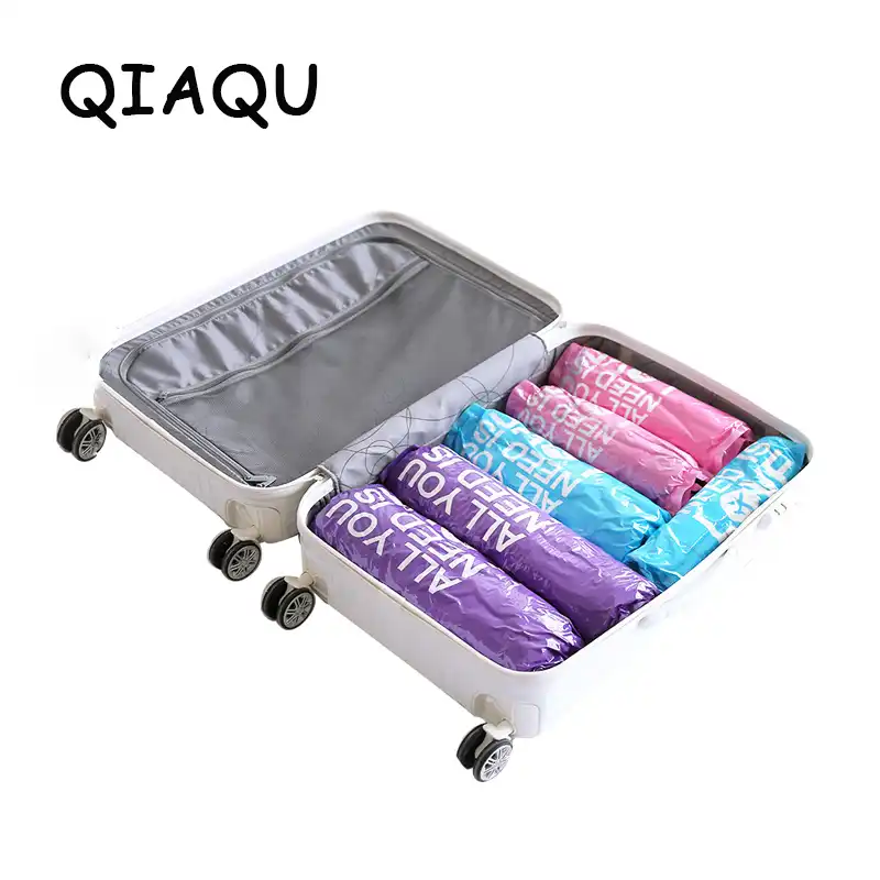 vacuum compression luggage