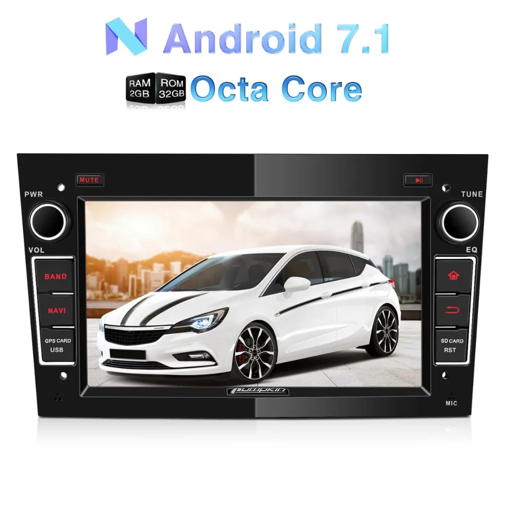 Discount Pumpkin 2 Din Android 7.1 Car Multimedia No DVD Player GPS Navigation Car Stereo For Opel/Corsa Wifi OBD2 FM Rds Radio Headunit 0