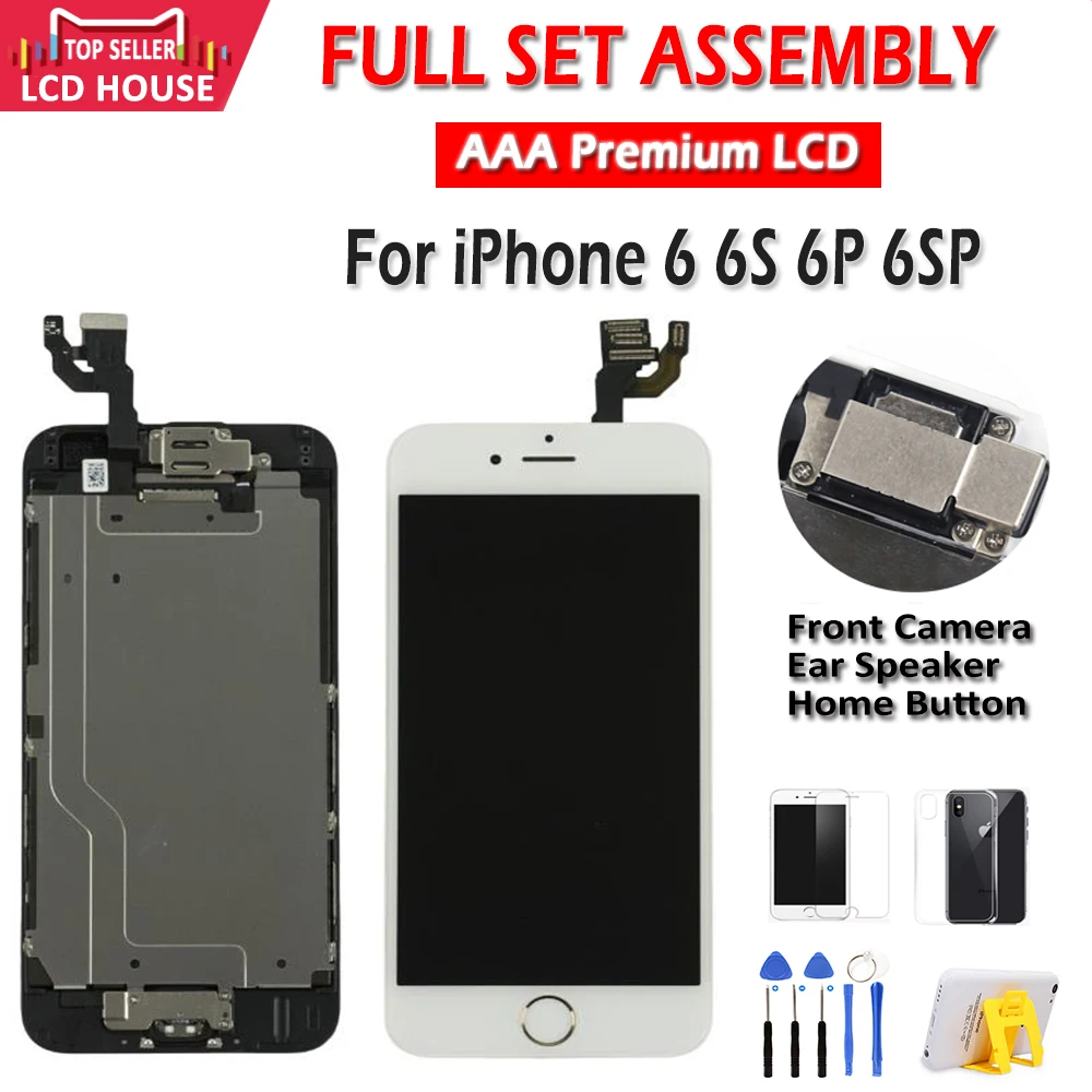 1 шт. полный комплект ЖК-дисплей для iPhone 6G 6 Plus 6S ЖК-сенсорный экран с дигитайзером