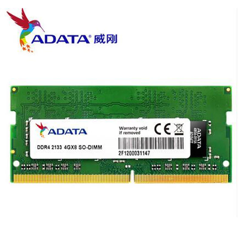 Для ноутбука ADATA 1 2 В 4 ГБ 8 DDR4 2133 МГц|Оперативная память| |