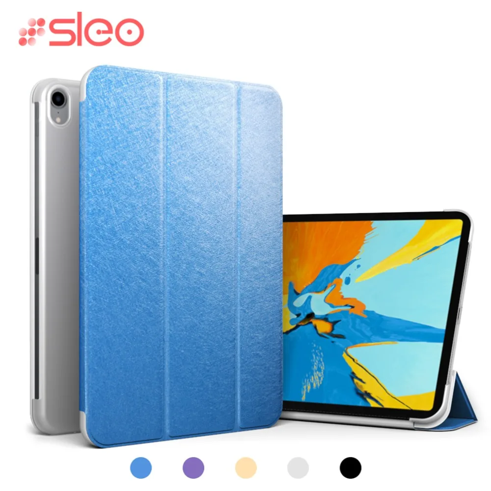 

SLEO Case for iPad Pro 12.9 2018 Cover PU Leather PC Back Smart Cover Folio Case for New iPad Pro 12.9 2018 Auto Wake Cover