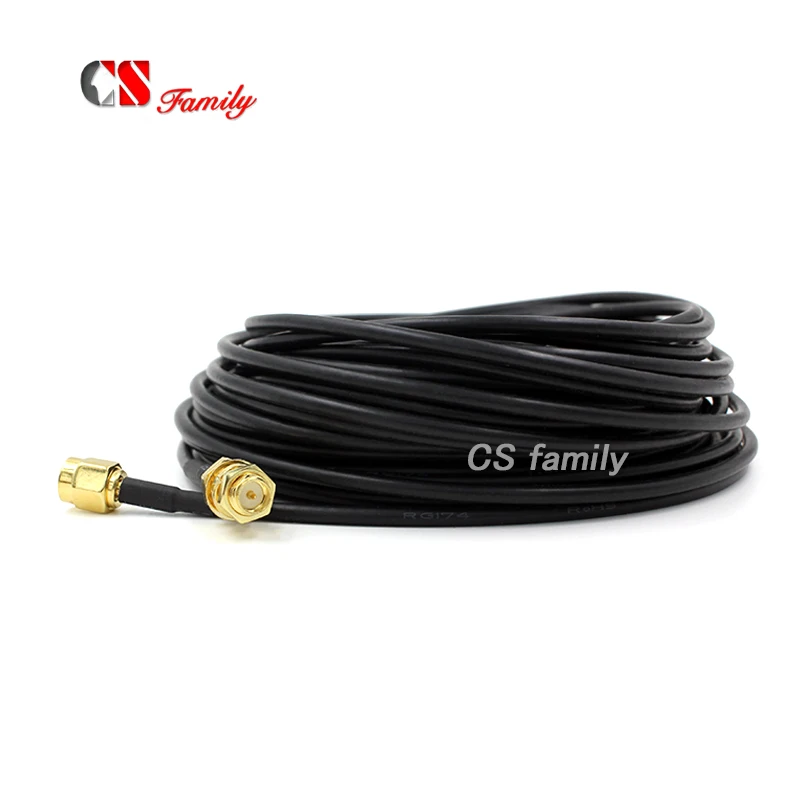 Удлинительный кабель с разъемом папа на гнездо RP SMA 5 м|rp-sma cable|rp-sma extension cablecable rp-sma |