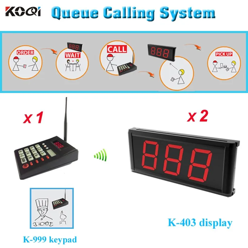 K-999 K-403 1+2 Queue Management System 