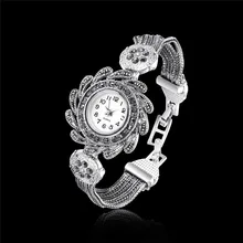 Women watches New Fashion Women Vintage Rhinestone Crystal Bracelet Dial Analog Quartz Wrist Watch Gift relogio feminino drop sh